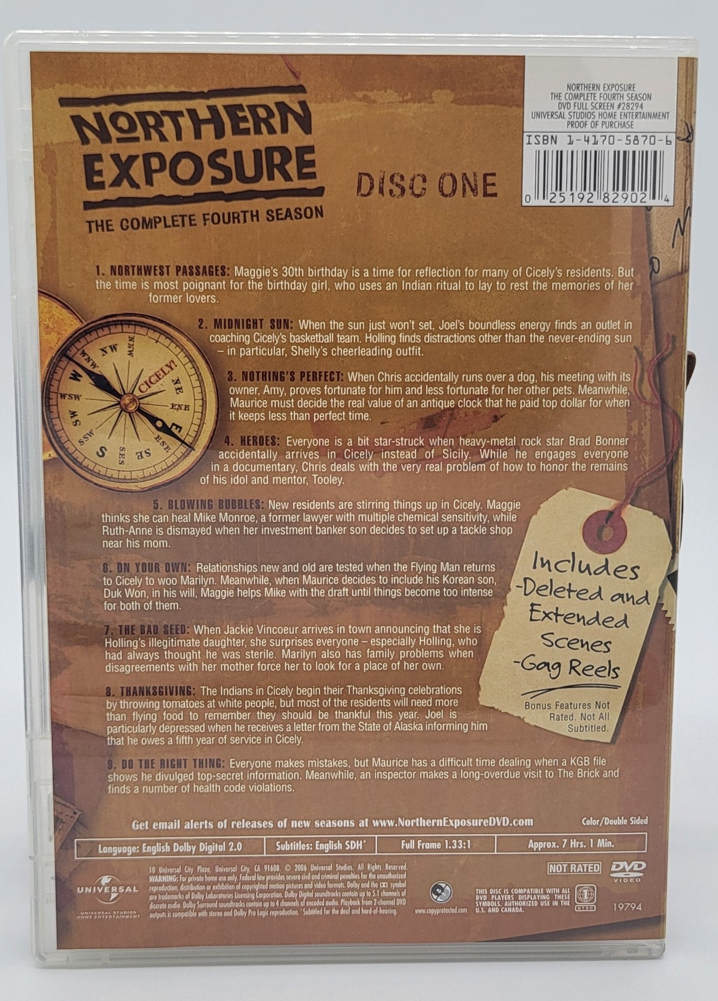Universal Pictures Home Entertainment - Northern Exposure | DVD | The complete Fourth Season - DVD - Steady Bunny Shop