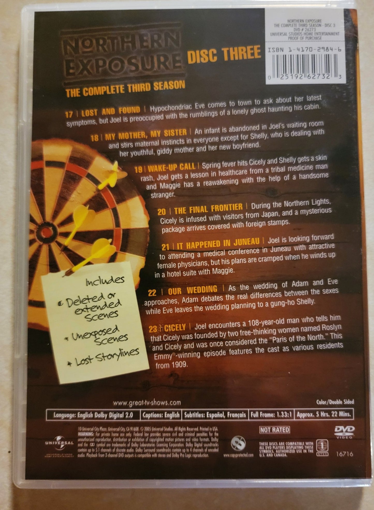 Universal Studios - Northern Exposure | DVD | The Complete Third Season - DVD - Steady Bunny Shop