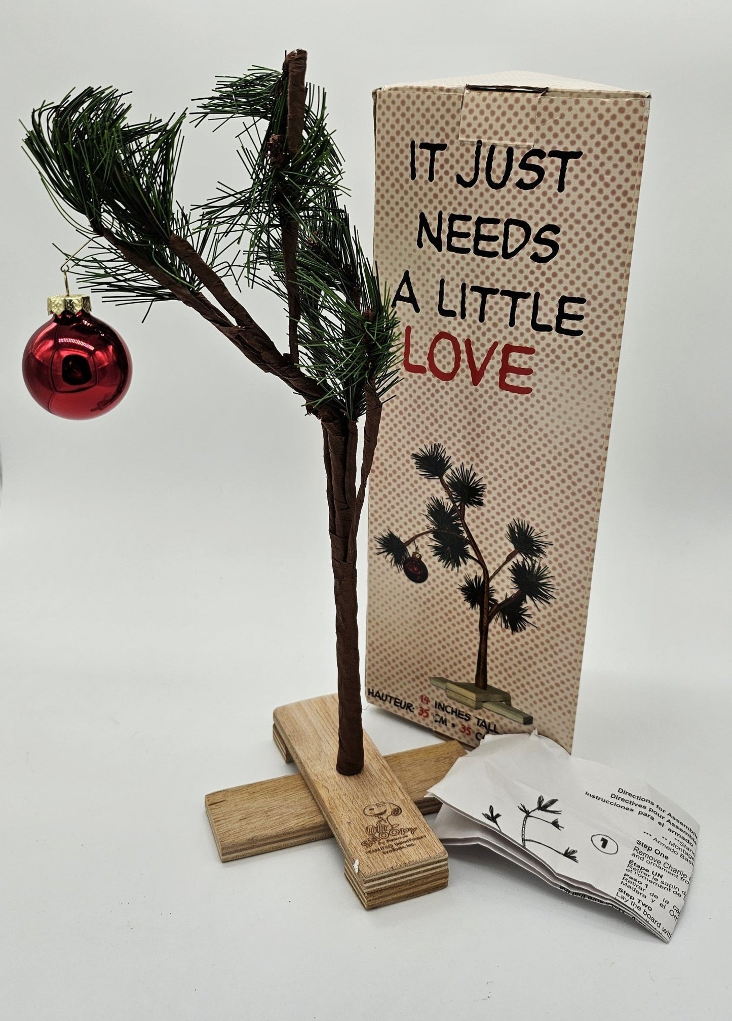 Product Works - Peanuts | Charlie Brown Christmas Tree | 14" Tall - Holiday Decoration - Steady Bunny Shop