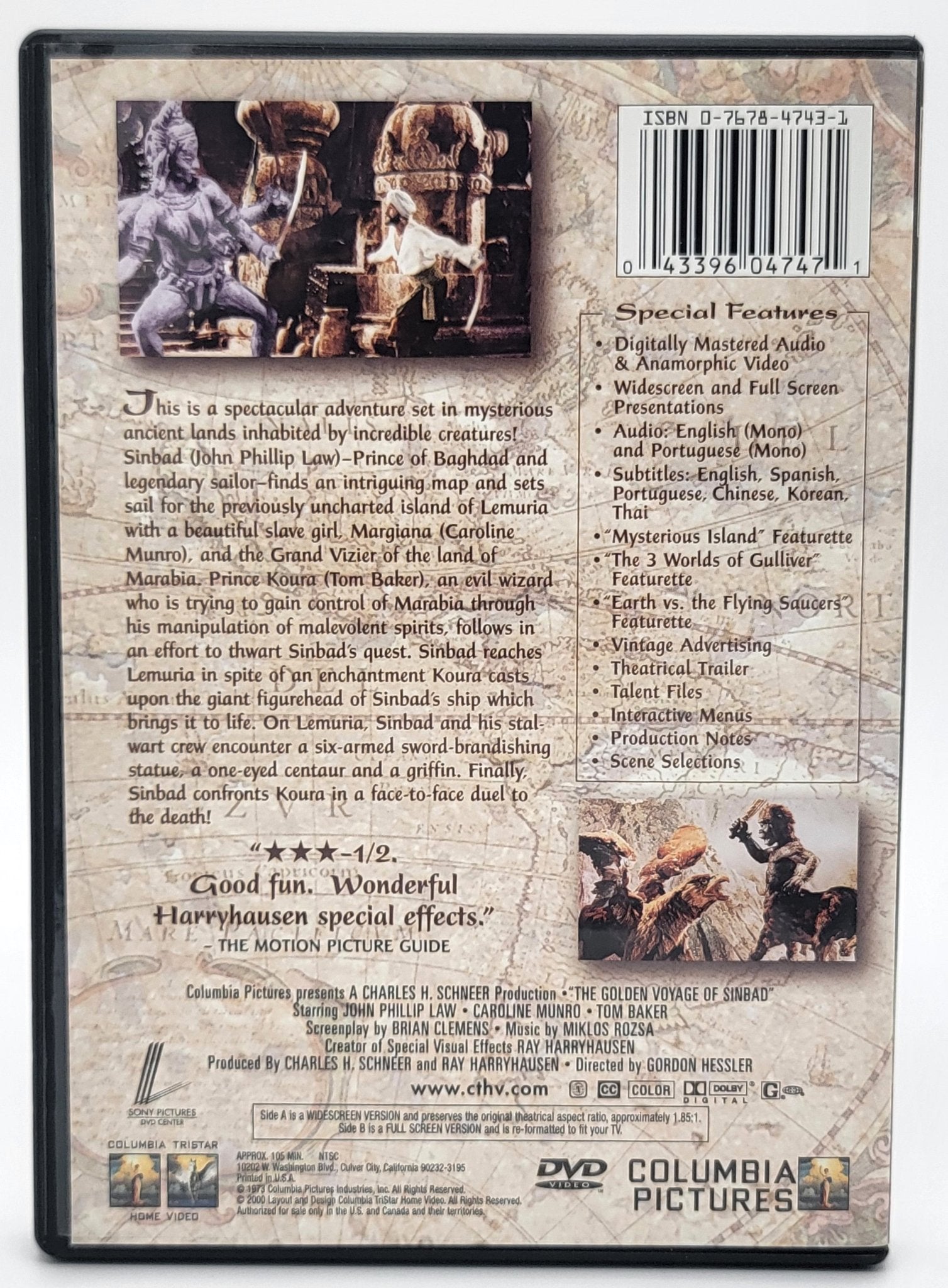 Columbia Pictures - Ray Harryhausen - Legendary Monster Series - The Fantastic Films | SINBAD - 5 Disc Set - DVD - Steady Bunny Shop