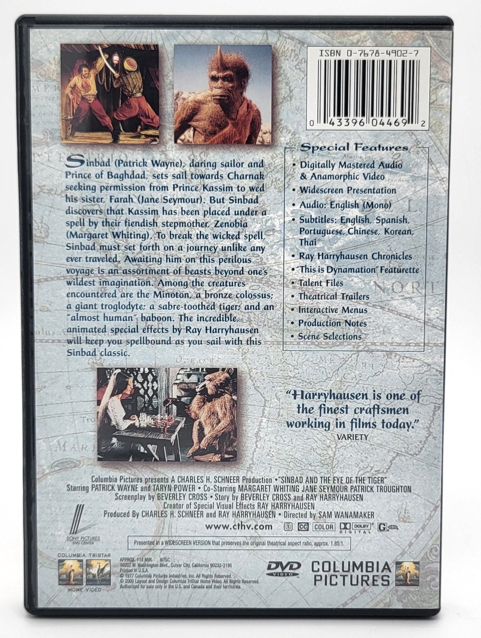 Columbia Pictures - Ray Harryhausen - Legendary Monster Series - The Fantastic Films | SINBAD - 5 Disc Set - DVD - Steady Bunny Shop