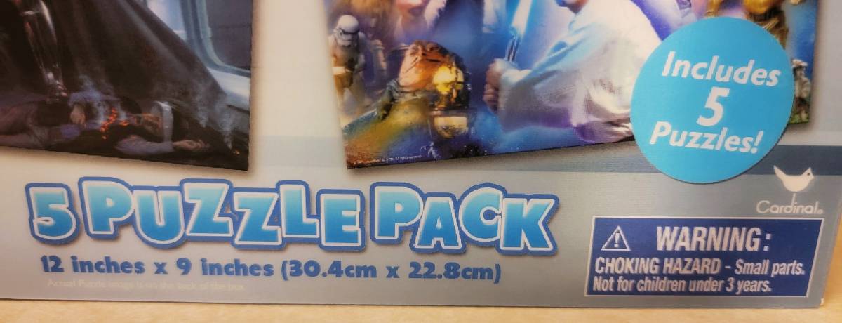 Cardinal - Star Wars | 5 Pack | Super 3D Lenticular Puzzles - Jigsaw Puzzle - Steady Bunny Shop