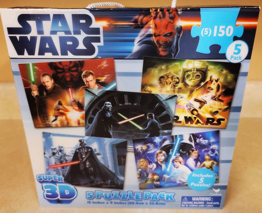 Cardinal - Star Wars | 5 Pack | Super 3D Lenticular Puzzles - Jigsaw Puzzle - Steady Bunny Shop