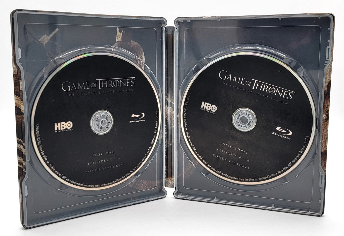 HBO Home Entertainment - Steel Book Game of Thrones - Braavos - The Complete Sixth Season | Blu Ray - 4 Disc Set - Limited Edition Collectors Tin - Blu - ray - Steady Bunny Shop