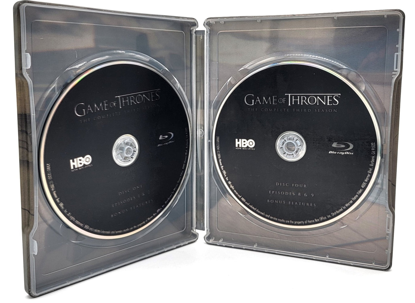 HBO Home Entertainment - Steel Book Game of Thrones - The Twins - The Complete Third Season | Blu Ray 5 Disc Set - Limited Edition Collectors Tin - Blu - ray - Steady Bunny Shop