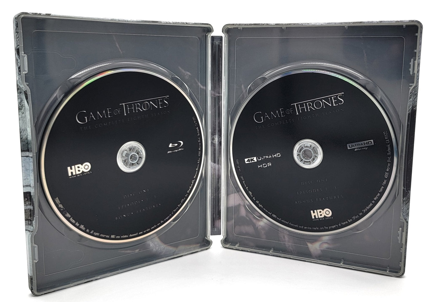 HBO Home Entertainment - Steel Book Game of Thrones - Winterfell - The Complete Eight Season | Blu Ray & 4K Ultra HD - 6 Disc Set - Limited Edition Collectors Tin - Blu - ray - Steady Bunny Shop