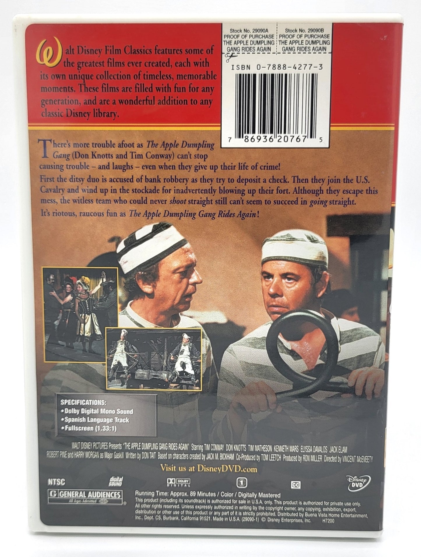 Disney Home Entertainment - The Apple Dumpling Gang Rides Again | DVD | The Don Knotts Collection - Full Screen - DVD - Steady Bunny Shop