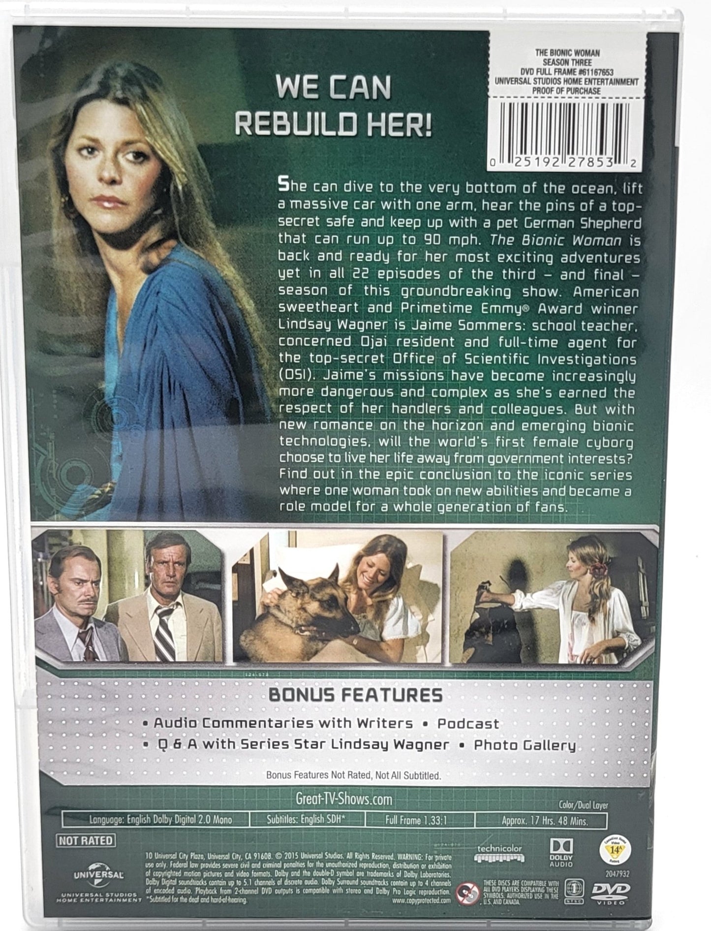 Universal Studios Home Entertainment - The Bionic Woman | The Complete Series | DVD | Complete Series | Full Frame - DVD - Steady Bunny Shop