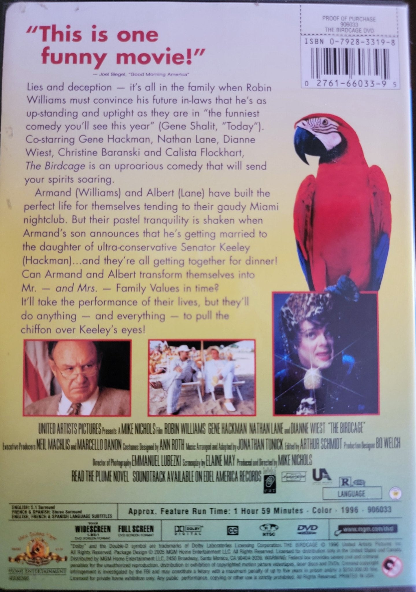 MGM - The Birdcage | DVD | Widescreen - DVD - Steady Bunny Shop