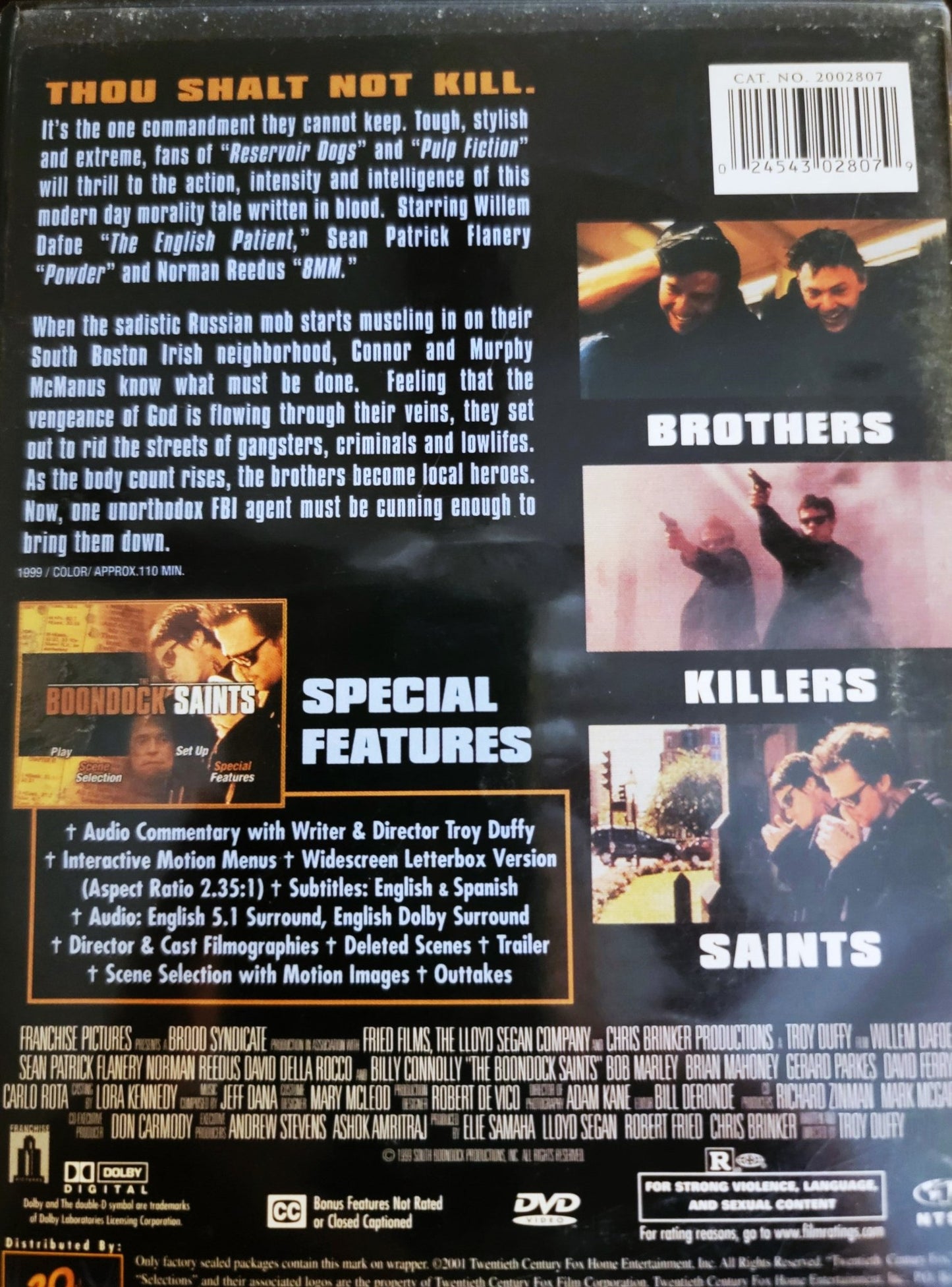 20th Century Fox - The Boondock Saints | DVD | Widescreen - DVD - Steady Bunny Shop