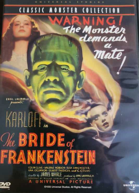 Universal Pictures Home Entertainment - The Bride of Frankenstein - Universal Studios Classic Monster Collection | DVD | Full Frame - DVD - Steady Bunny Shop