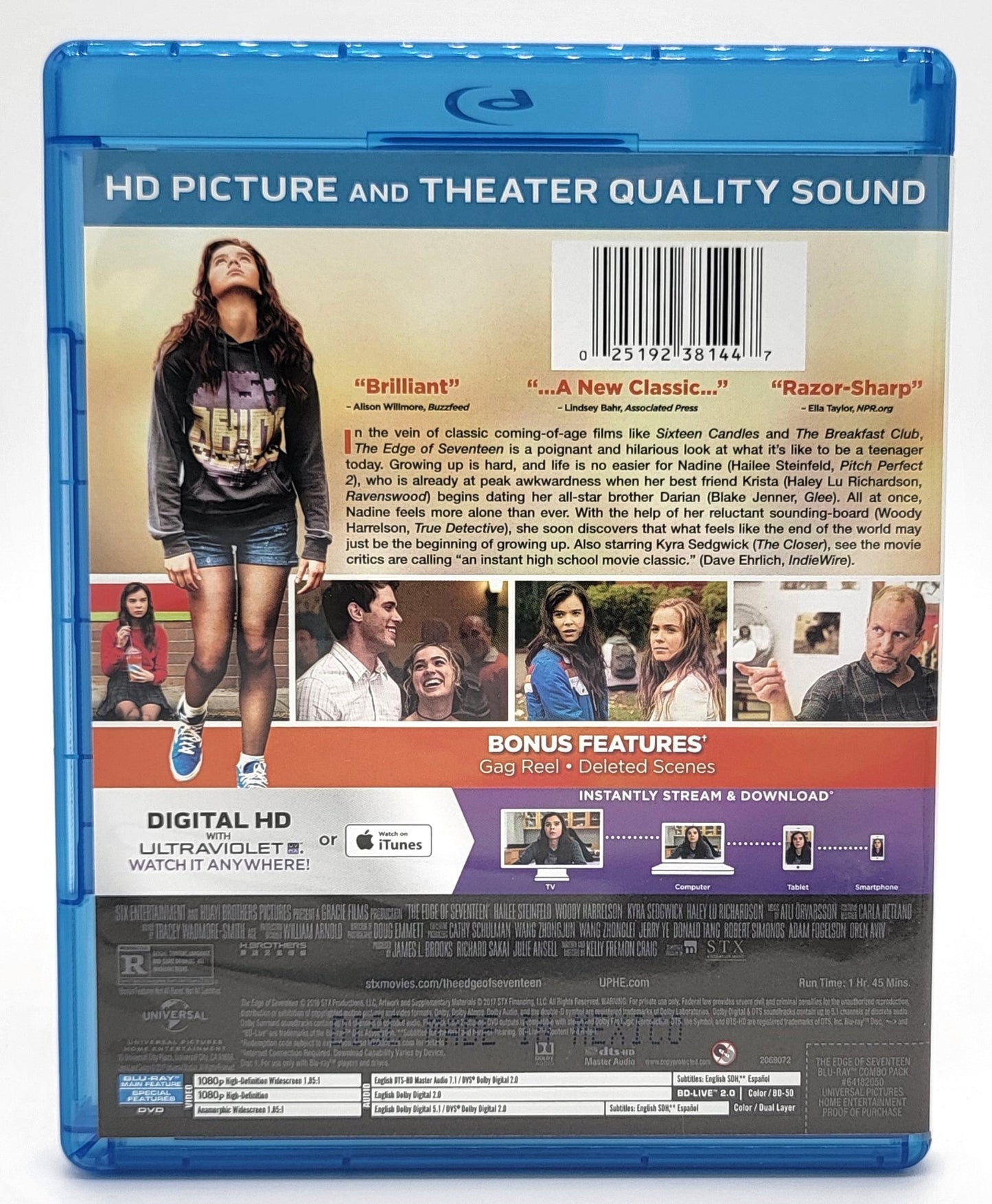 Universal Studios Home Entertainment - The Edge of Seventeen | DVD | Blu-ray & DVD | Widescreen - DVD & Blu-ray - Steady Bunny Shop