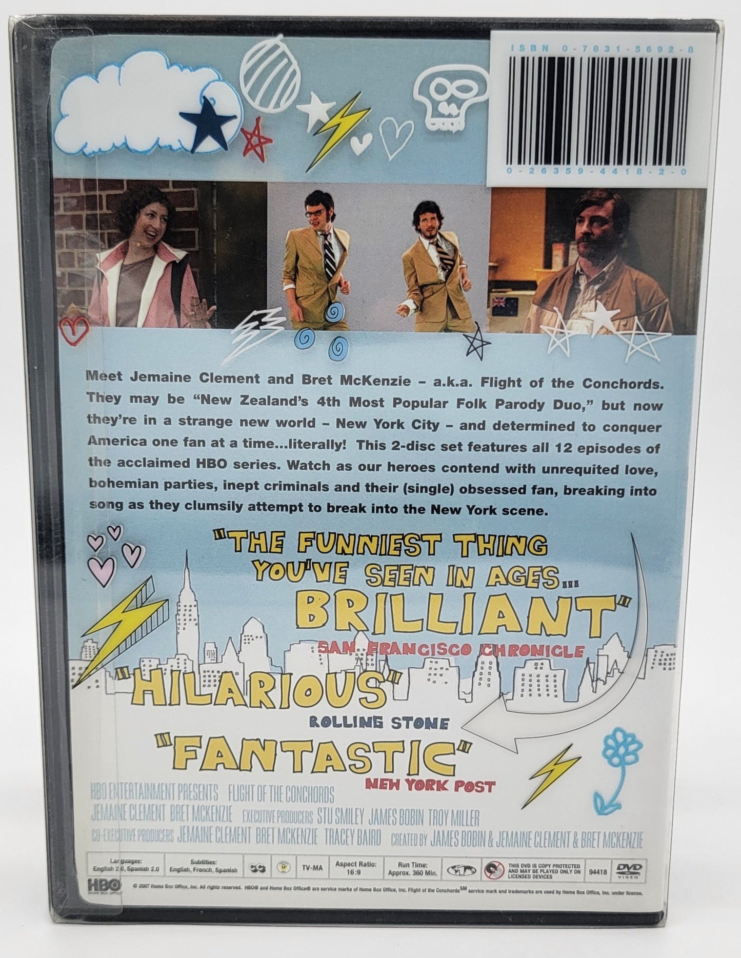 HBO Home Entertainment - The Flight of Conchords | DVD | The Complete First Season - DVD - Steady Bunny Shop