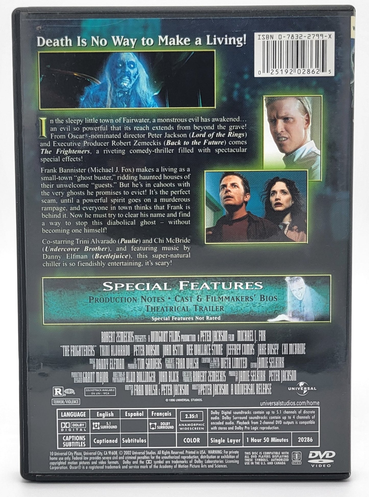  Universal Pictures Home Entertainment - The Frighteners | DVD | Widescreen - DVD - Steady Bunny Shop
