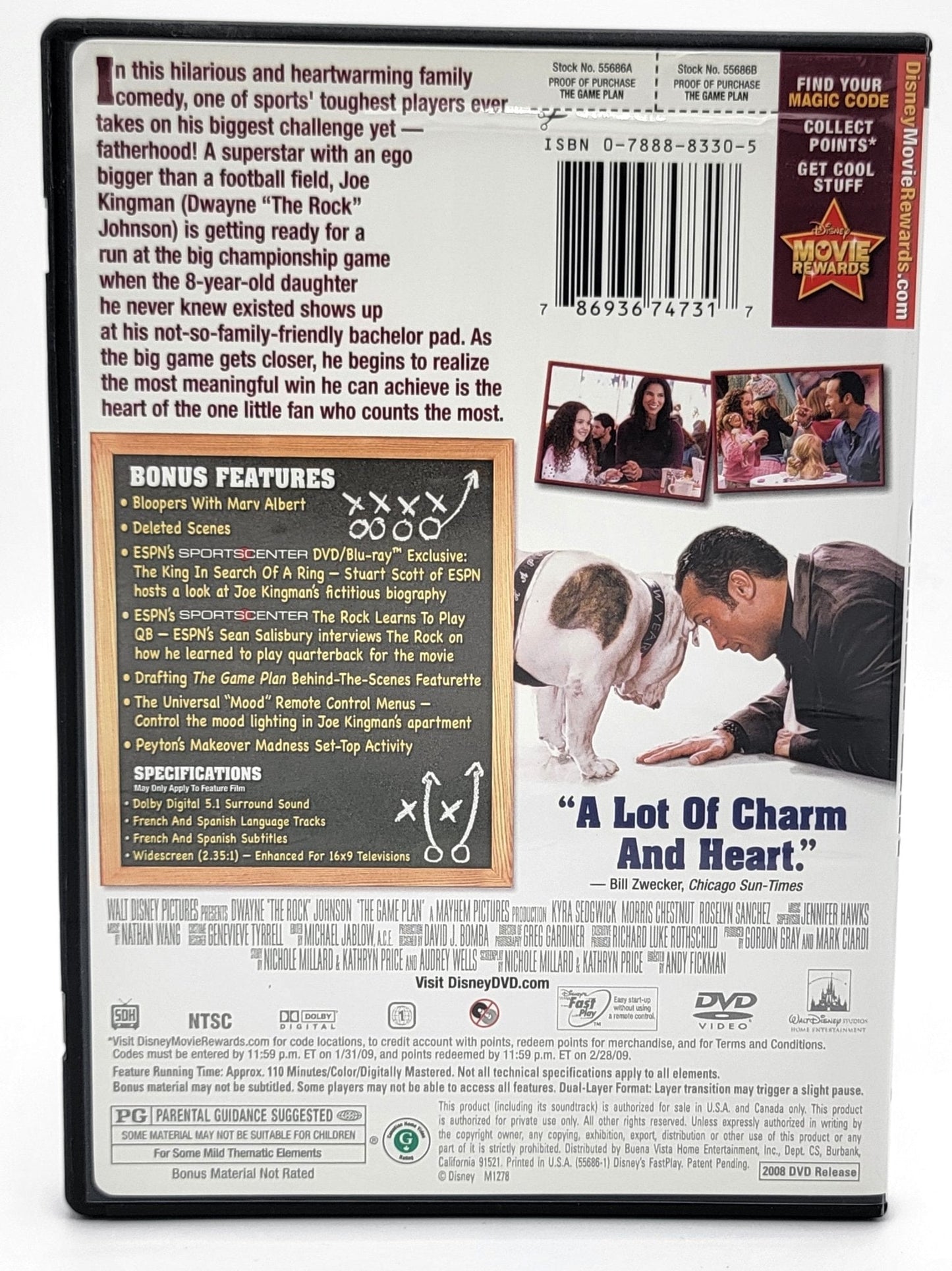 Walt Disney - The Game Plan | DVD | Widescreen - DVD - Steady Bunny Shop