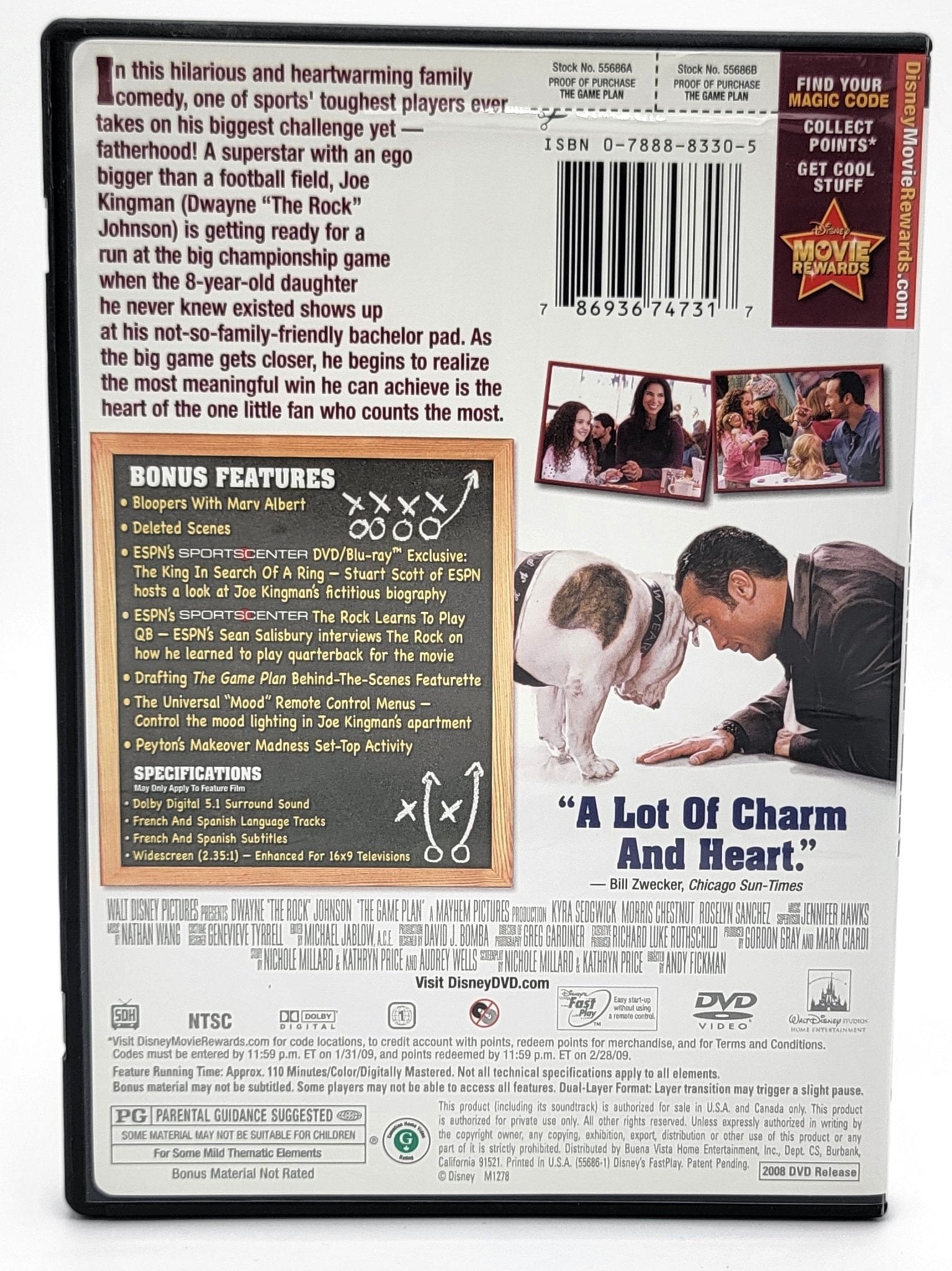 Walt Disney - The Game Plan | DVD | Widescreen - DVD - Steady Bunny Shop