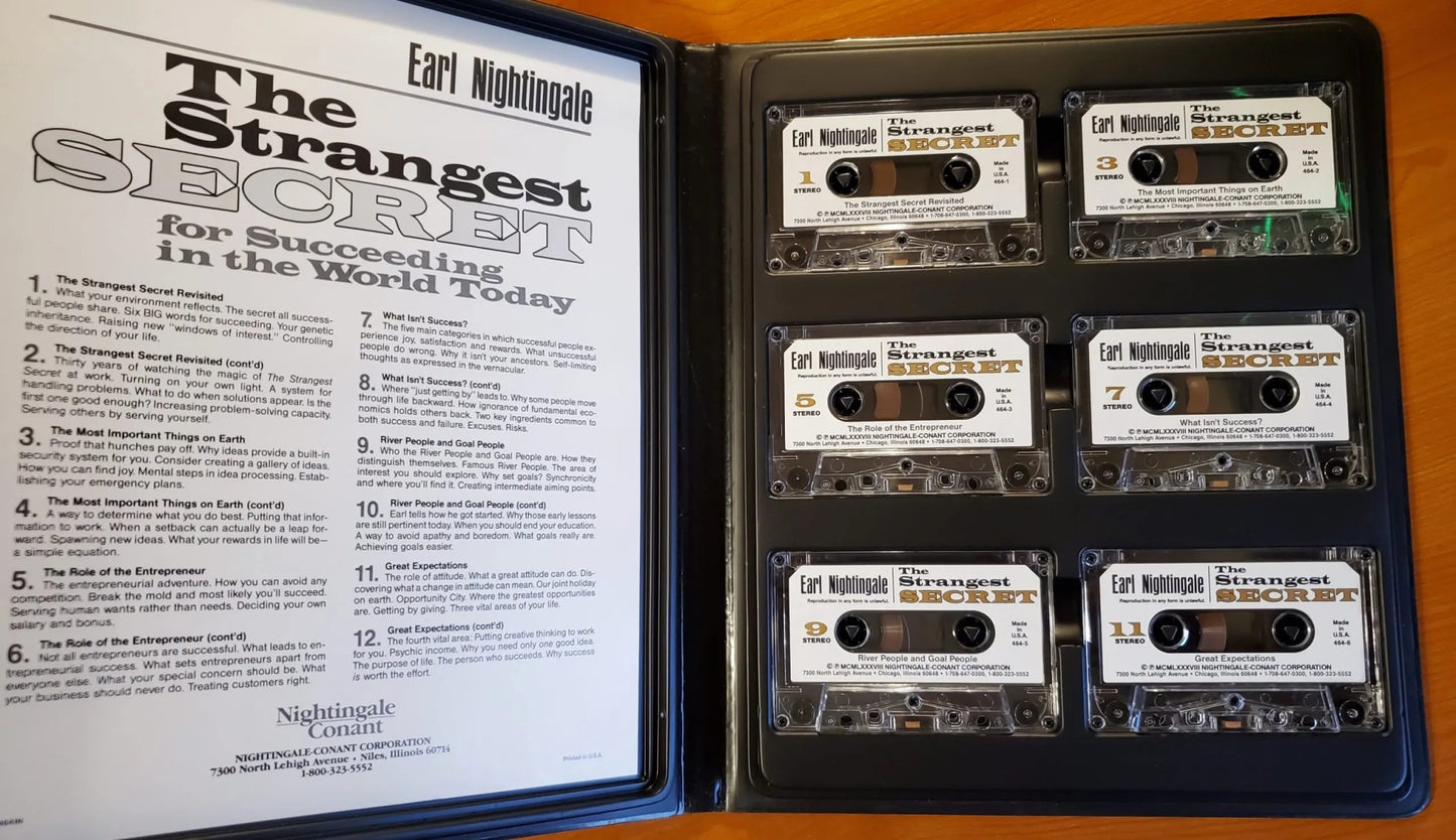 Nightingale Conant - The Strangest Secret For Succeeding In The World Today - Earl Nightingale - Cassette Tape - Steady Bunny Shop