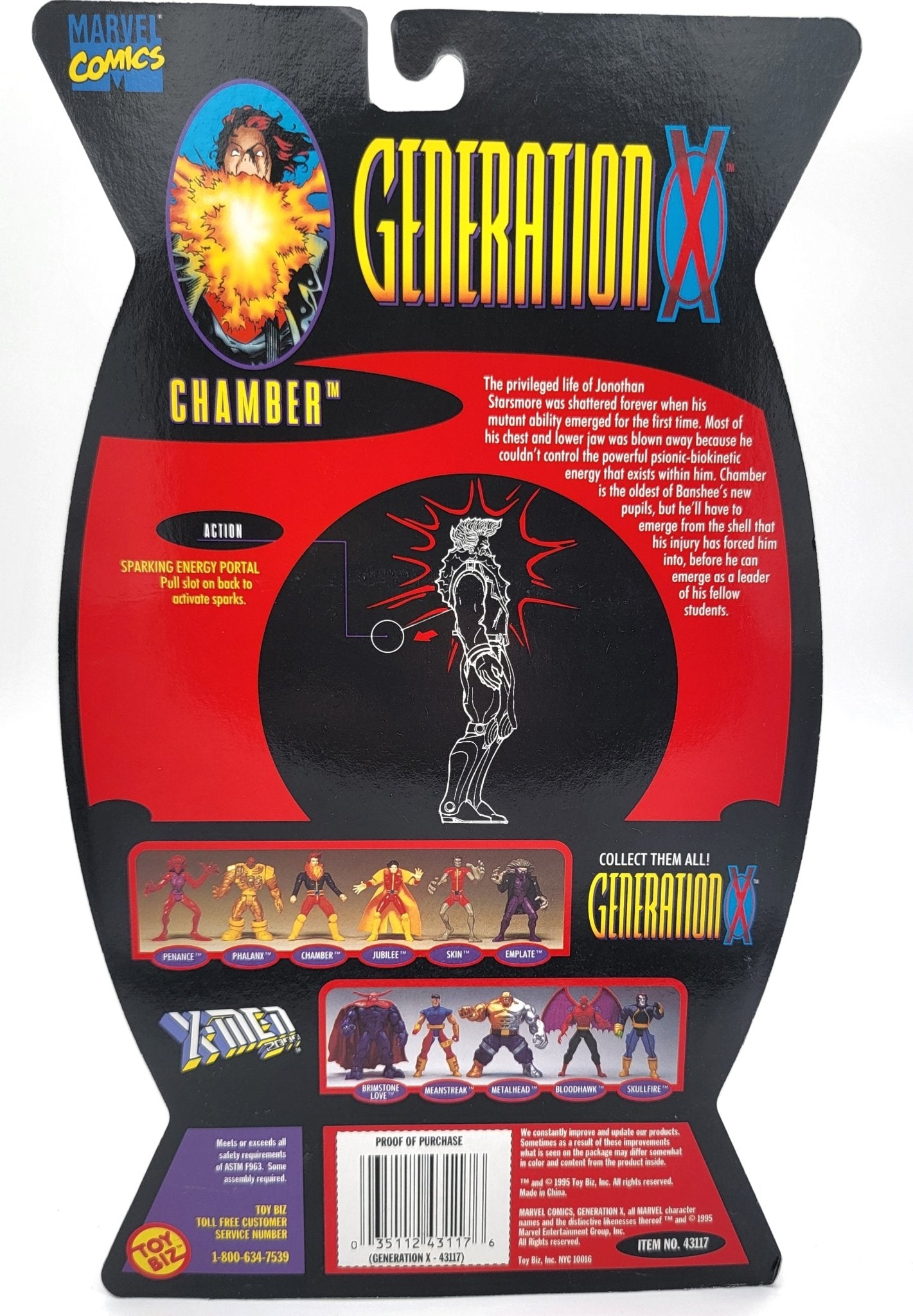 Toy Biz - Toy Biz | Generation X - Chamber 1996 | Vintage Marvel Action Figure - Action Figures - Steady Bunny Shop