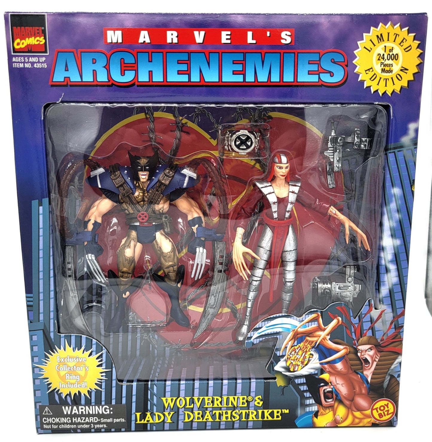Toy Biz - Toy Biz | Marvel Archenemies Wolverine Lady Deathstrike 1997 | Limited Edition - Action Figures - Steady Bunny Shop