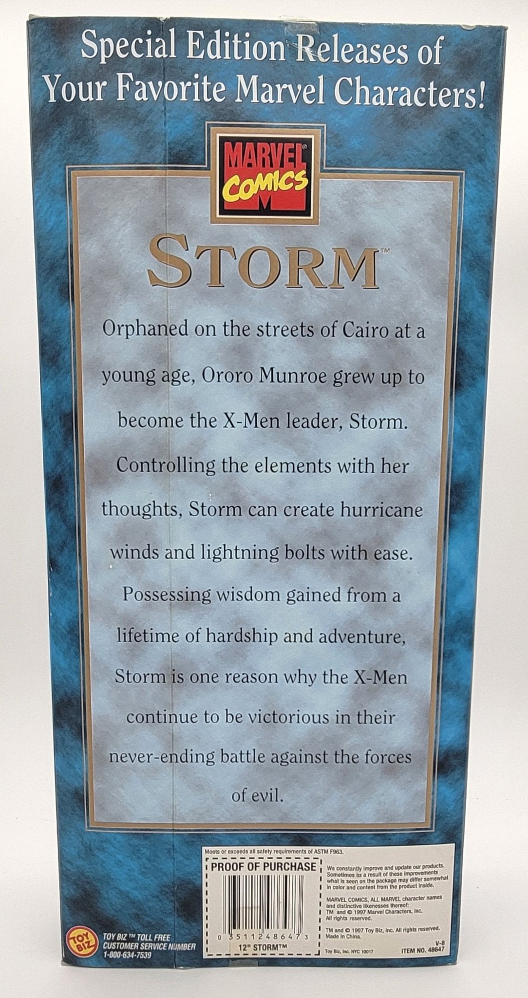Toy Biz - Toy Biz | Special Edition Series - Storm 12" 1997 | Vintage Marvel Action Figure - Action Figures - Steady Bunny Shop