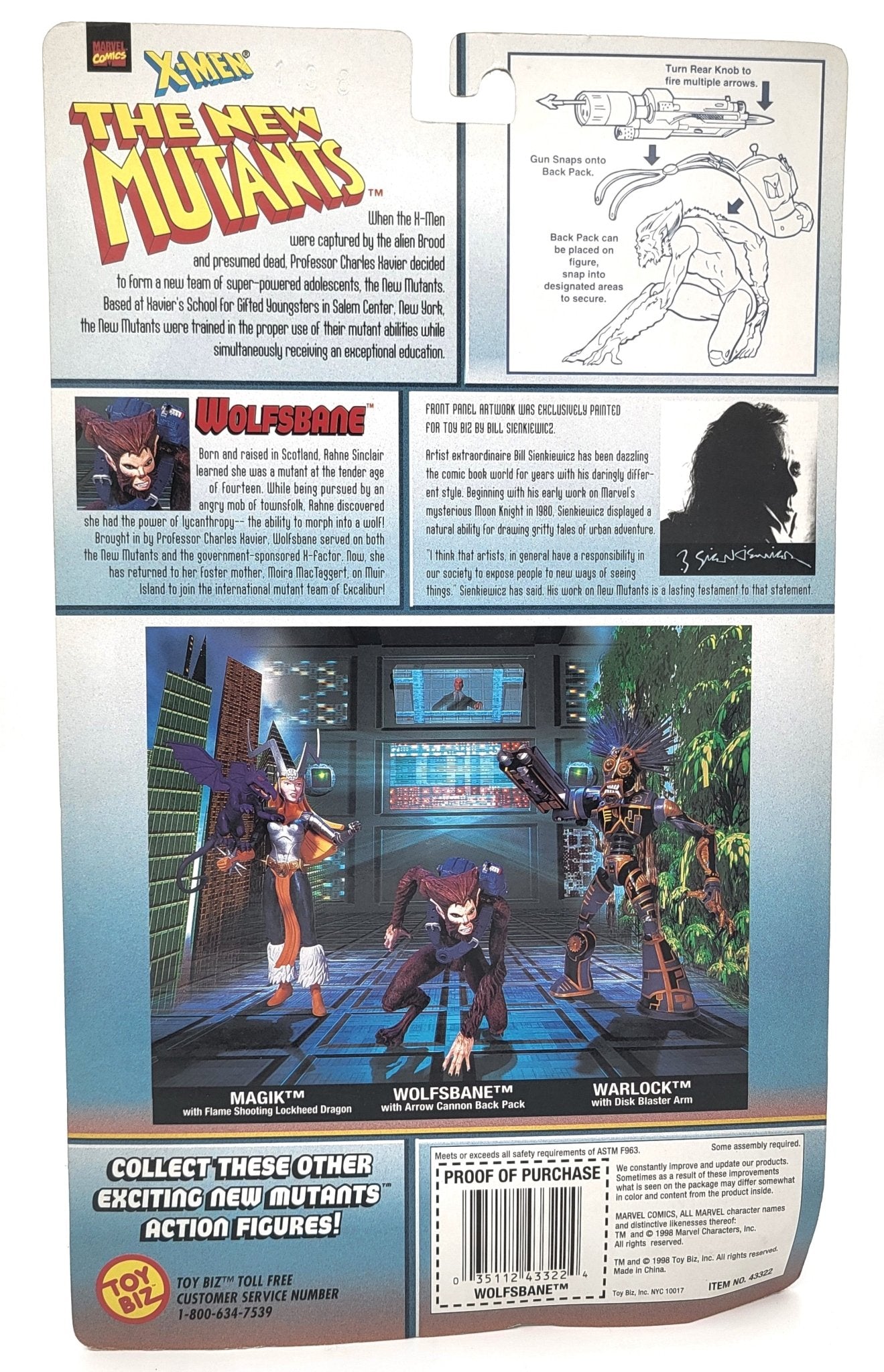 Toy Biz - Toy Biz | The New Mutants X-Men - Wolfsbane 1998 | Vintage Action Figure - Action Figures - Steady Bunny Shop