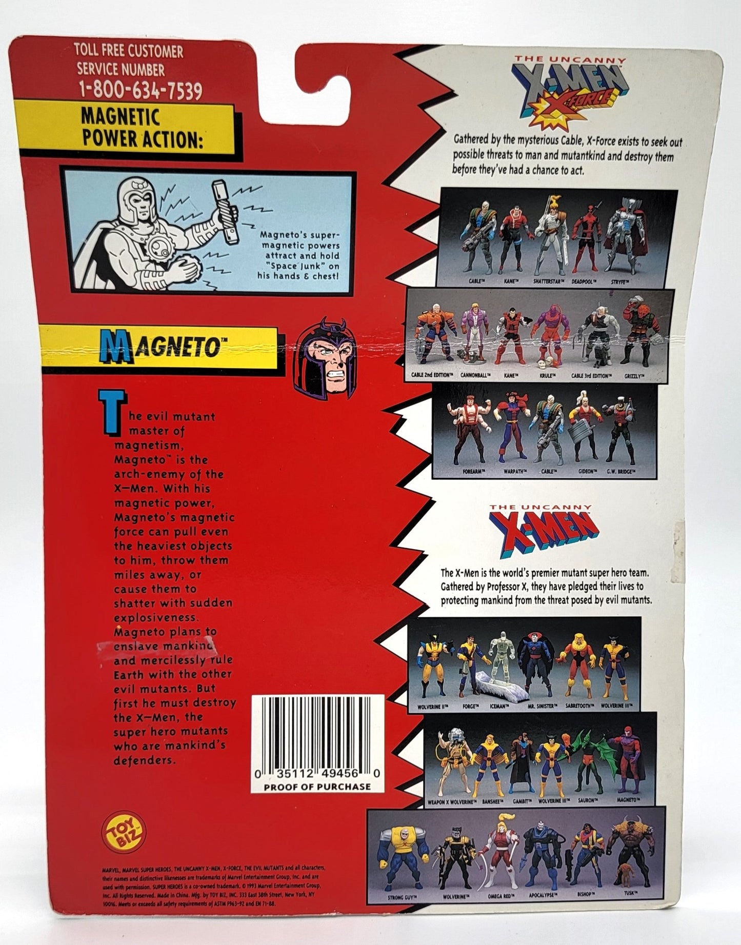 Toy Biz - Toy Biz | The Uncanny X-Men Magneto 1993 | Vintage Marvel Action Figure - Action Figures - Steady Bunny Shop