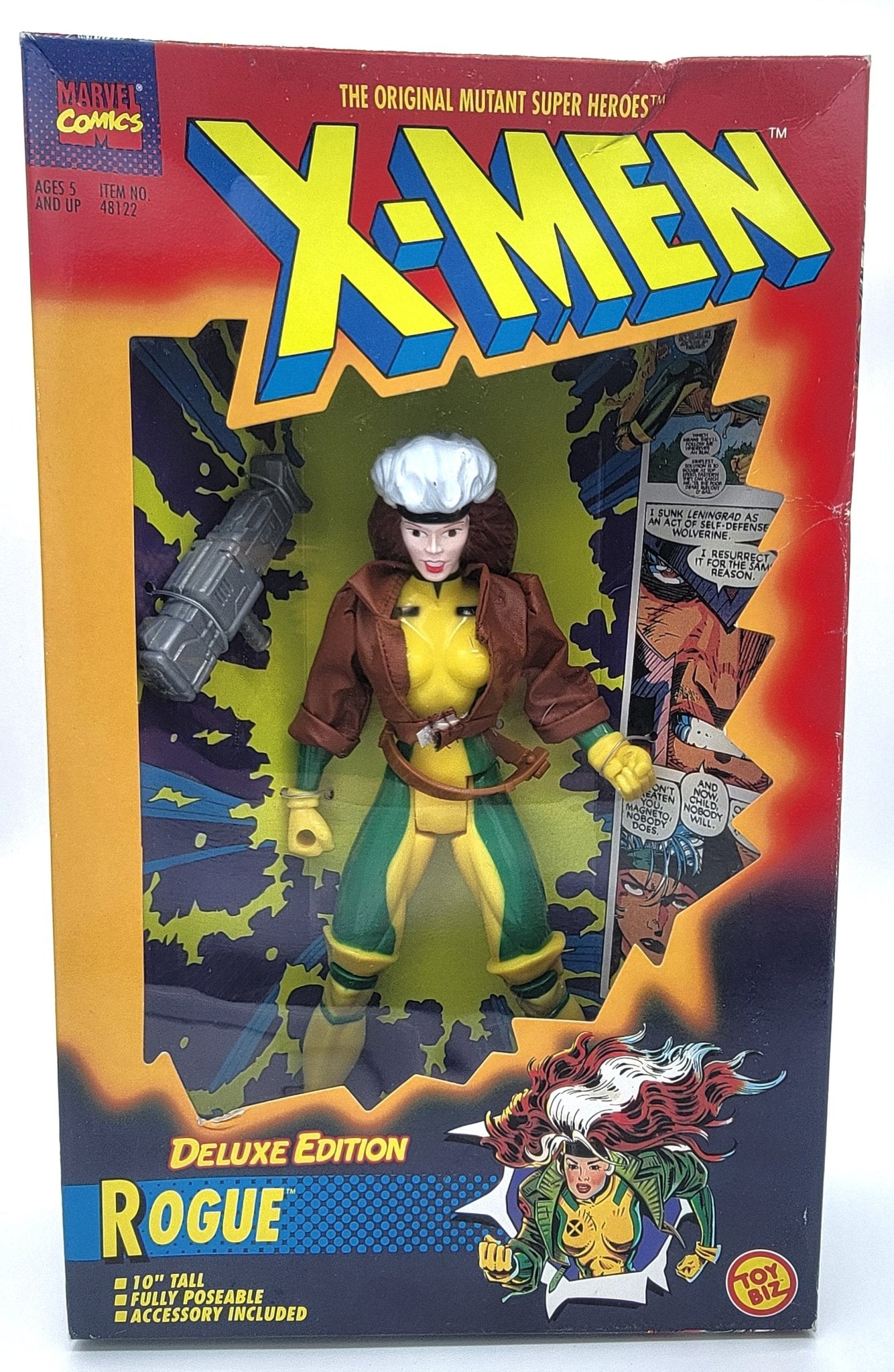 Toy Biz - toy Biz | X-Men Deluxe Edition - Rogue 10" 1995 | Vintage Marvel Action Figure - Action Figures - Steady Bunny Shop