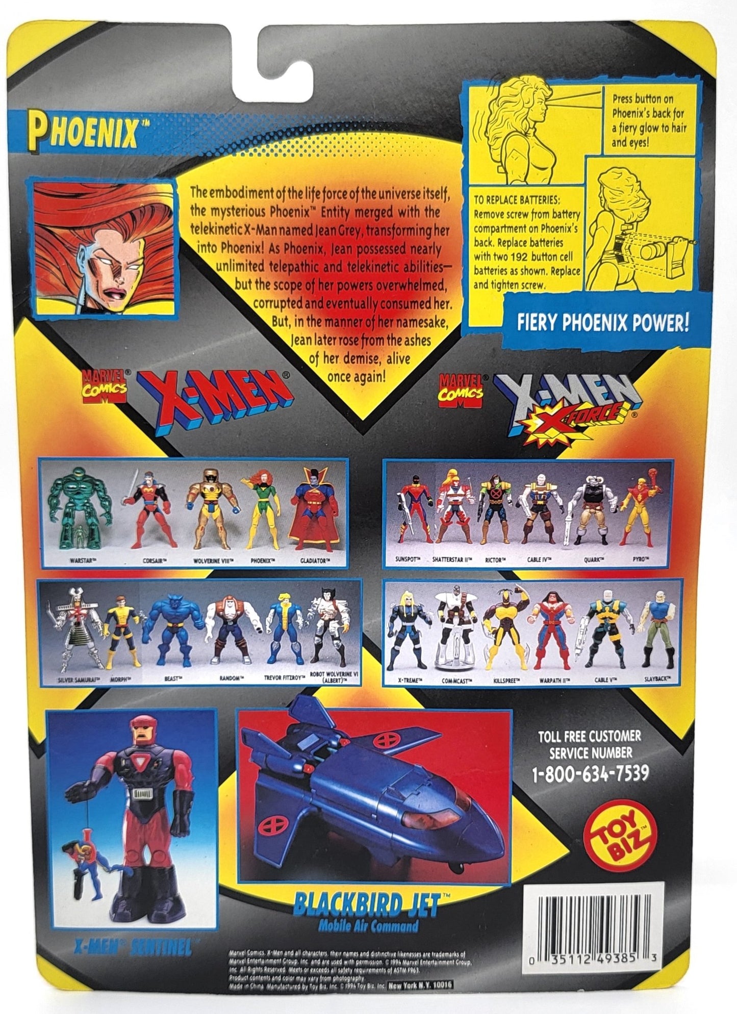 Toy Biz - Toy Biz | X-Men Phoenix Saga - Jean Gary Phoenix 1994 | Vintage Action Figure - with trading card - Action Figures - Steady Bunny Shop