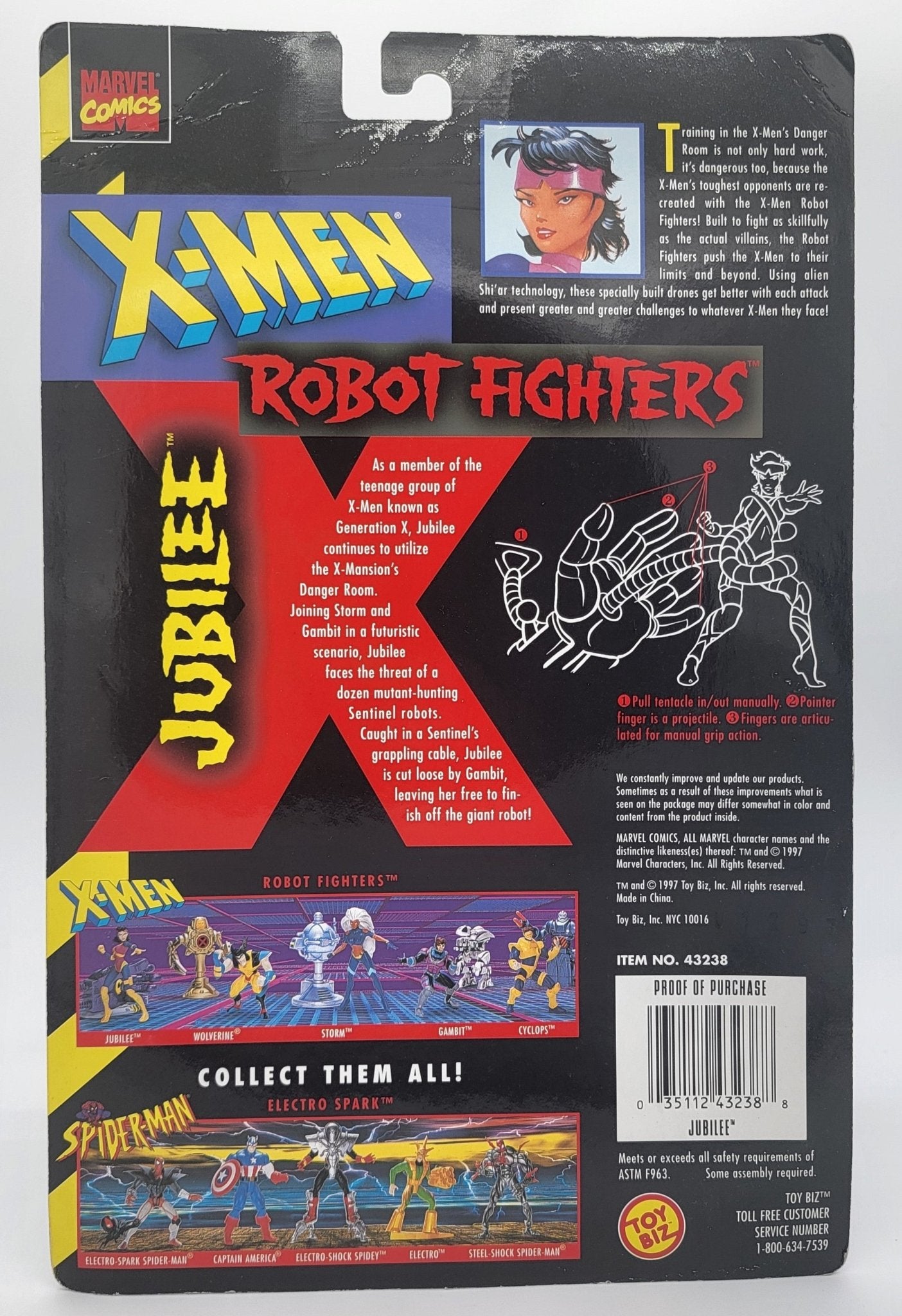 Toy Biz - Toy Biz | X-Men Robot Fighters - Jubilee 1997 | Vintage Action Figure - Action Figures - Steady Bunny Shop