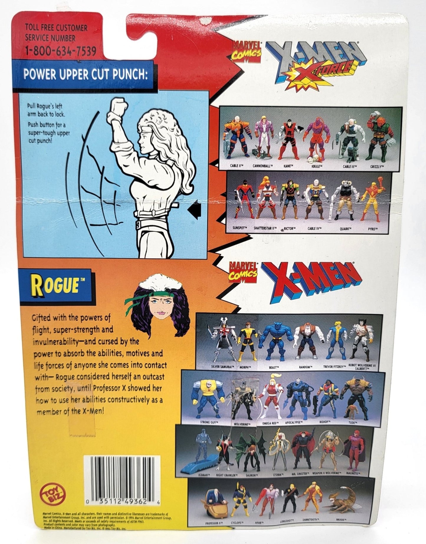 Toy Biz - Toy Biz | X-Men Rogue 1994 | Vintage Action Figure - Action Figures - Steady Bunny Shop