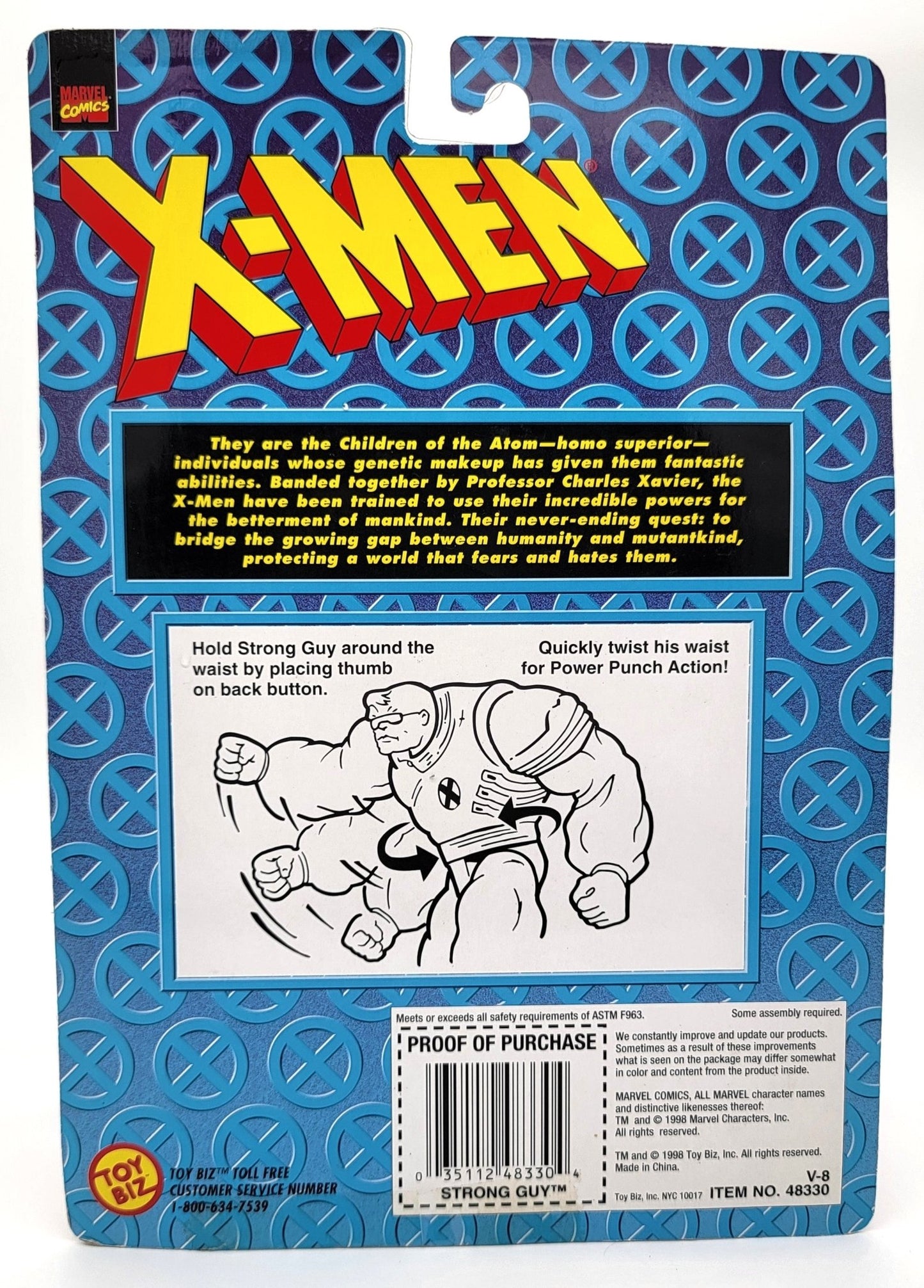 toy Biz - Toy Biz | X-Men Strong Guy 1998 | Vintage Marvel Action Figure - Action Figures - Steady Bunny Shop