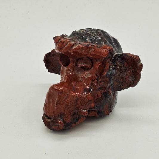 Unknown - 1 Very Mysterious Ceramic Monkey Head | Sculpture - Sculpture - Steady Bunny Shop