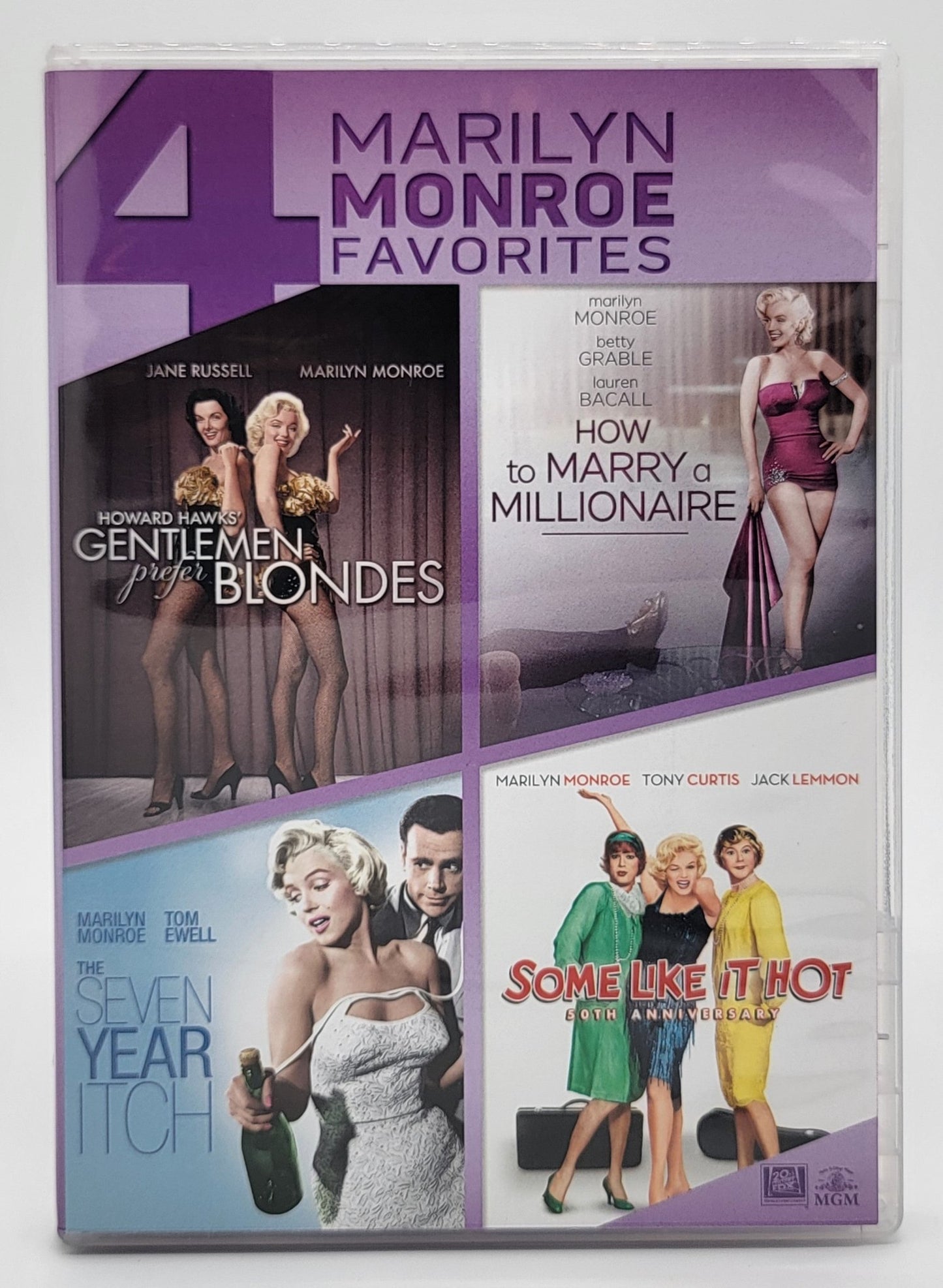 20th Century Fox Home Entertainment - 4 Marilyn Monroe Favorites | DVD | Widescreen - 4 Disc - DVD - Steady Bunny Shop