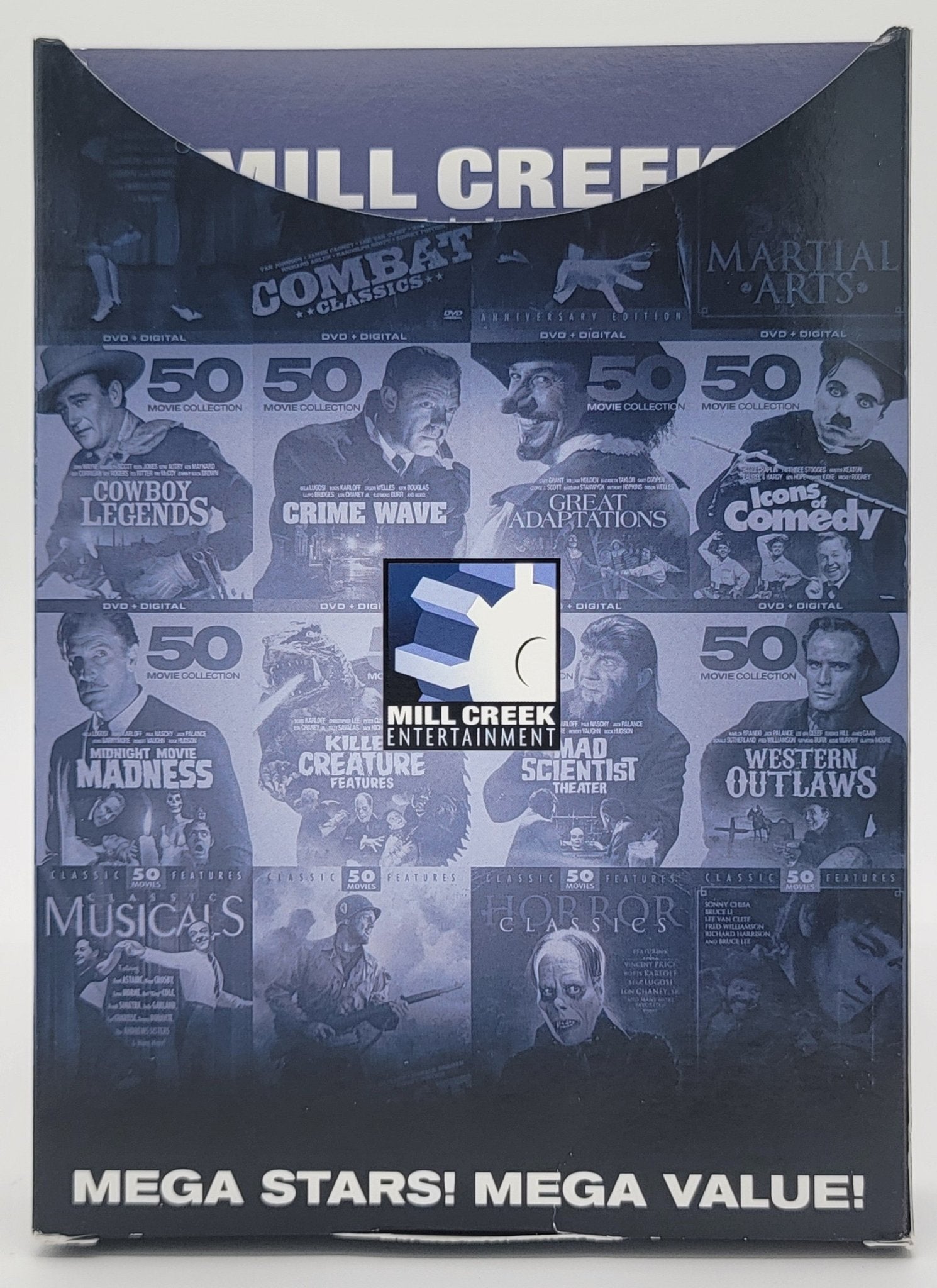 Mill Creek Entertainment - 50 Movie Collection - Midnight Movies Madness - Mega Stars | DVD | 1936 - 1990 - dvd - Steady Bunny Shop