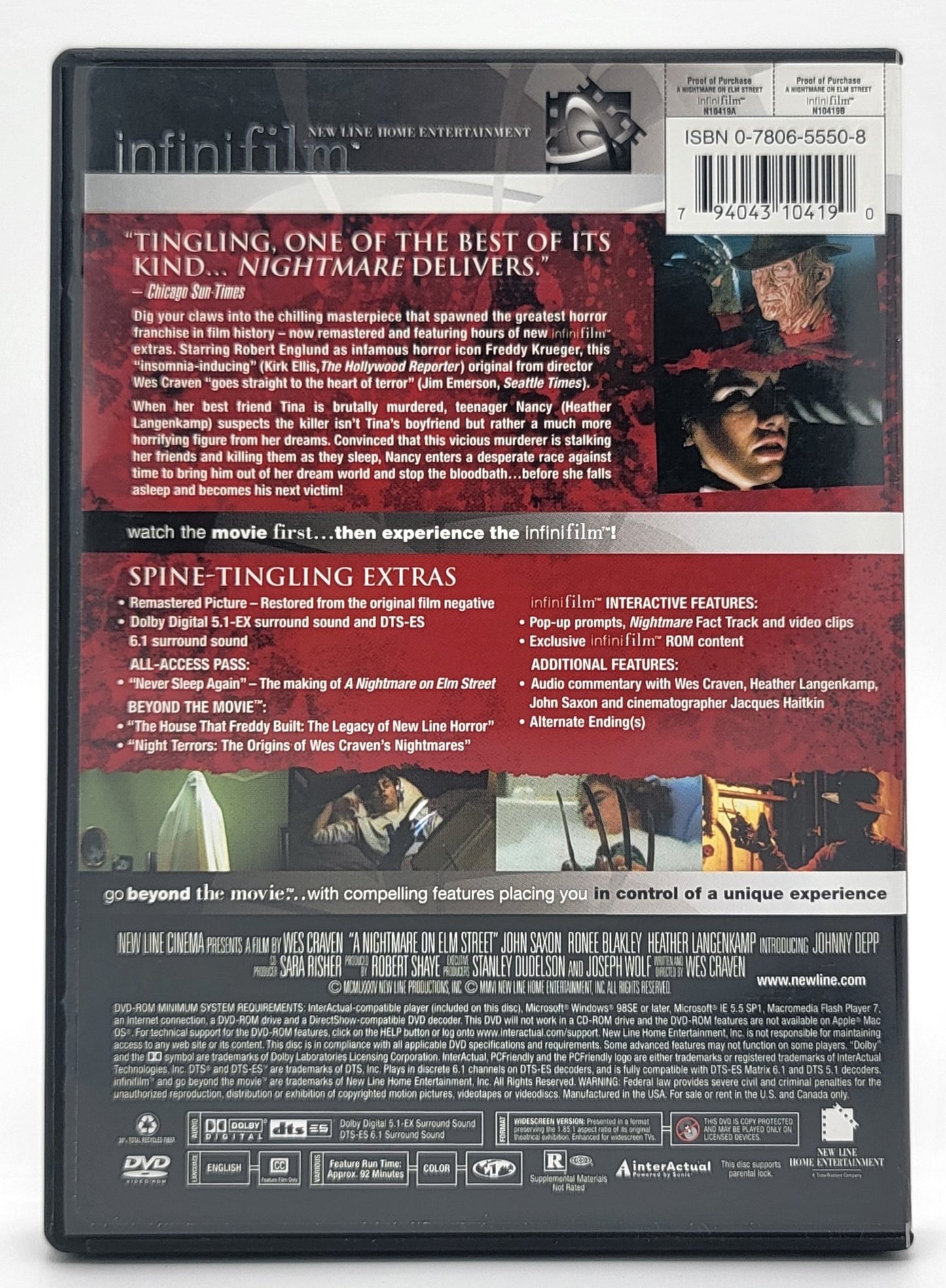 Infini Film - A Nightmare on Elm Street | DVD | Widescreen - 2 Disc Set - DVD - Steady Bunny Shop