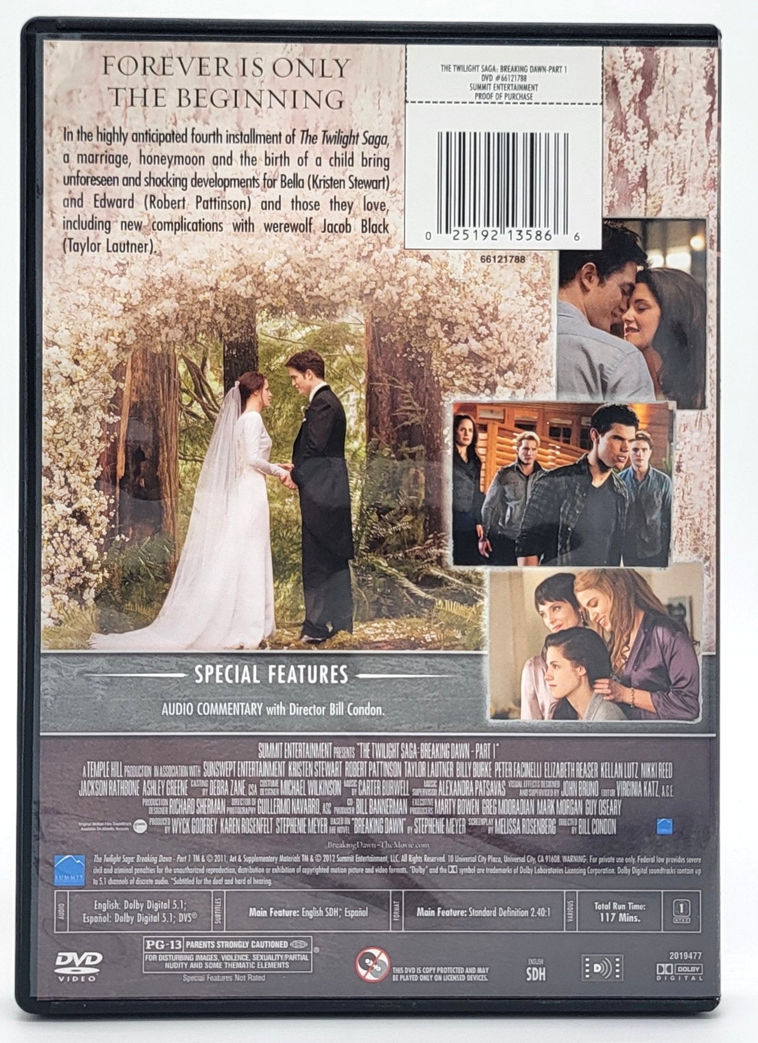 Summit Entertainment - Breaking Dawn - Part 1 - The Twilight Saga | DVD - DVD - Steady Bunny Shop