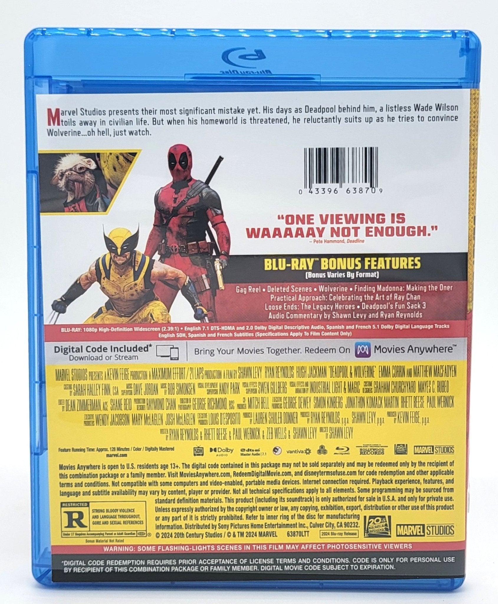 20th Century Fox Home Entertainment - Deadpool & Wolverine | Blu - Ray - No Digital - Blu - ray - Steady Bunny Shop