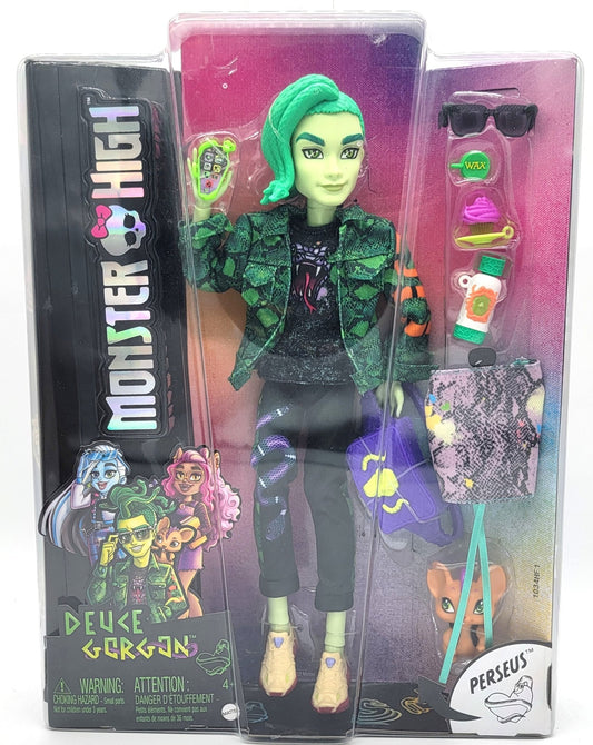 Mattel - Deuce Gorgon Monster High with pet Persues - 2022 - Action Figures - Steady Bunny Shop
