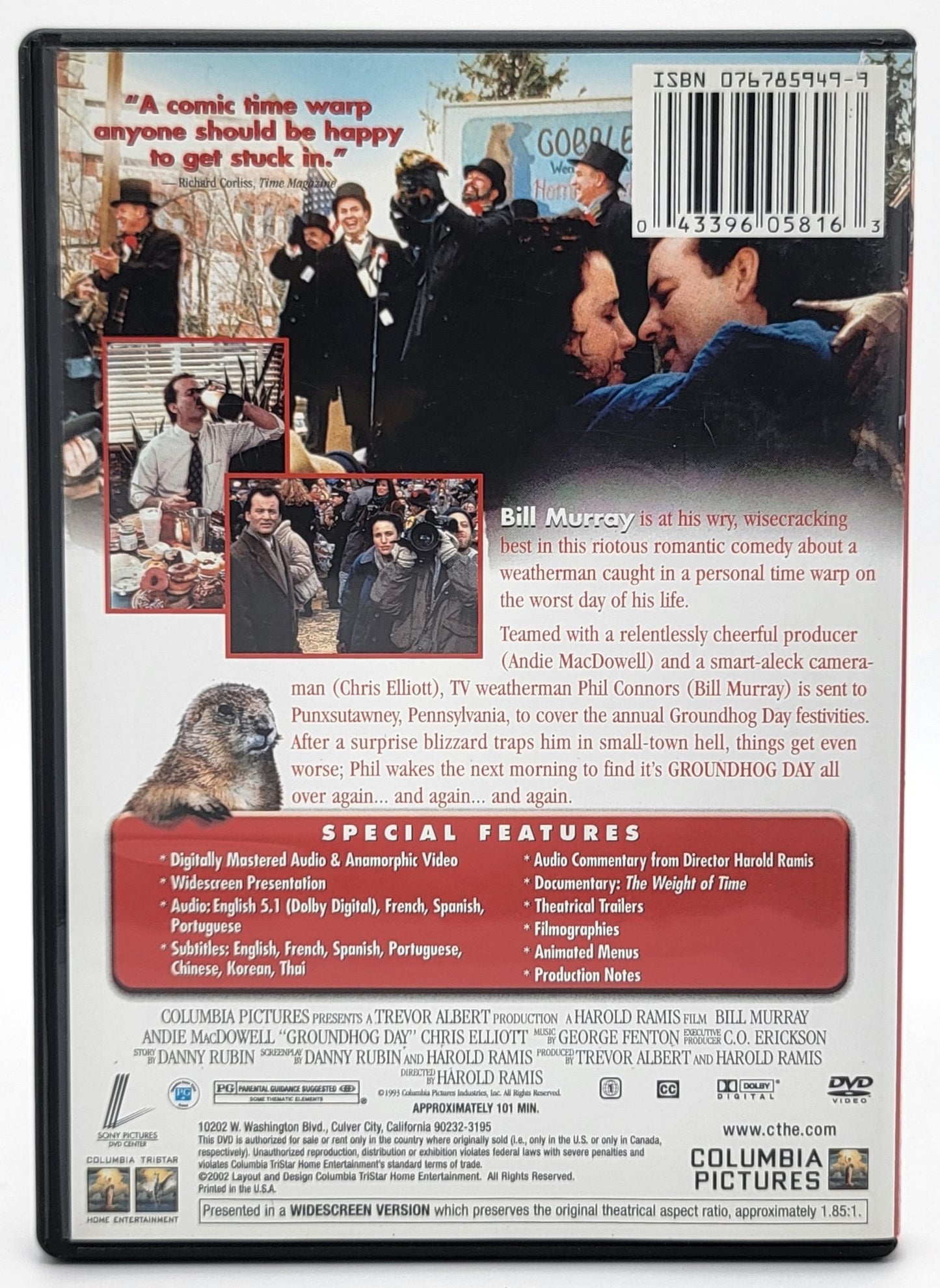 Columbia Pictures - Groundhog Day | DVD | Special Edition - DVD - Steady Bunny Shop