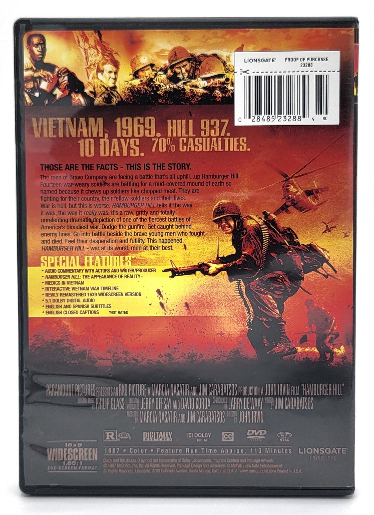 Lionsgate Home Entertainment - Hamburger Hill | DVD | 20th Anniversary Editon - DVD - Steady Bunny Shop