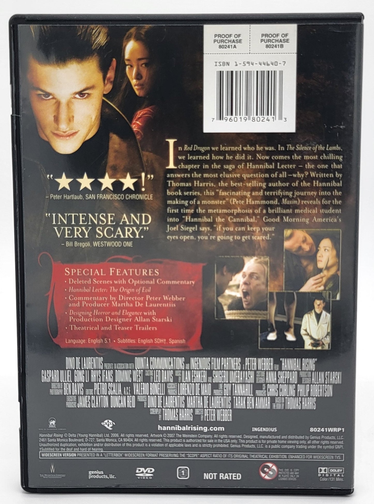 Weinstein Company - Hannibal Rising | DVD | Unrated - DVD - Steady Bunny Shop