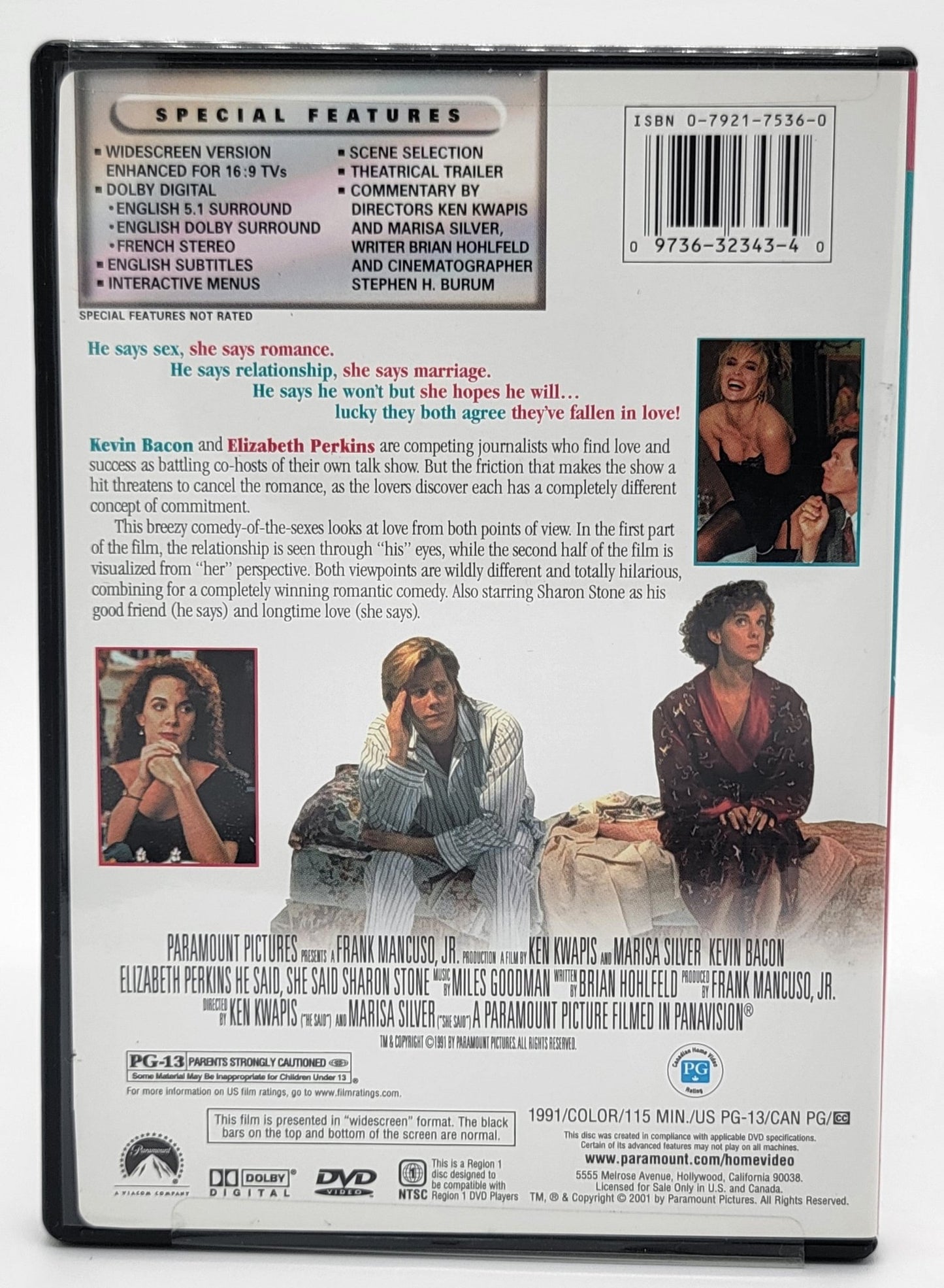 Paramount Pictures Home Entertainment - He said, she said | DVD | Widescreen - DVD - Steady Bunny Shop