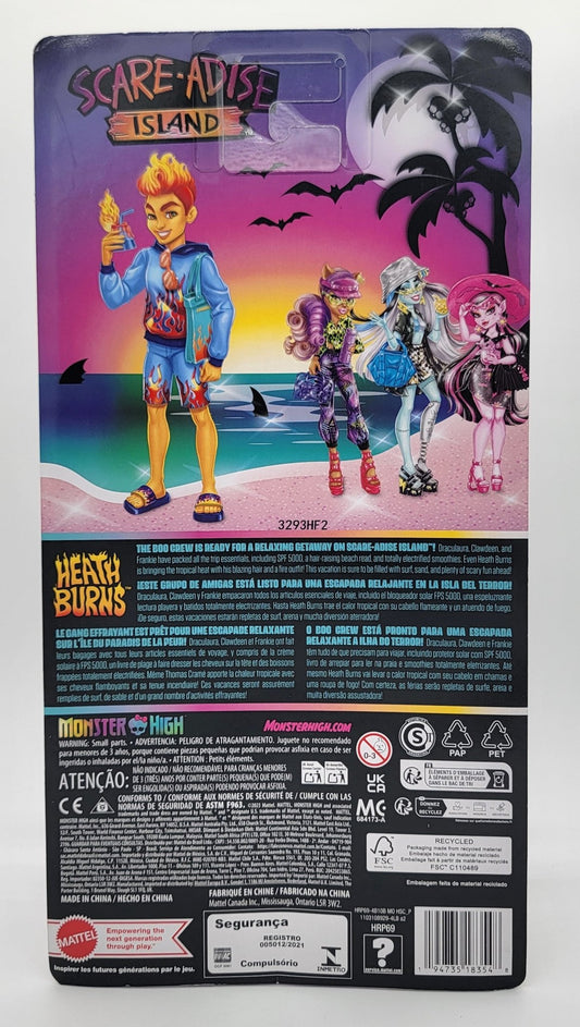 Mattel - Heath Burns Scare - Adise Island Monster High with accessories - 2023 - Action Figure - Steady Bunny Shop
