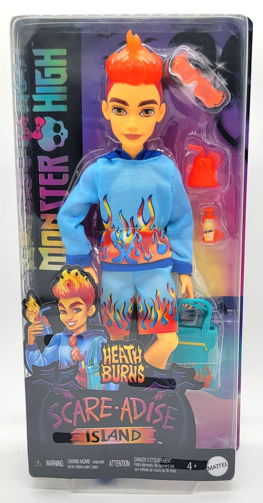 Mattel - Heath Burns Scare - Adise Island Monster High with accessories - 2023 - Action Figure - Steady Bunny Shop