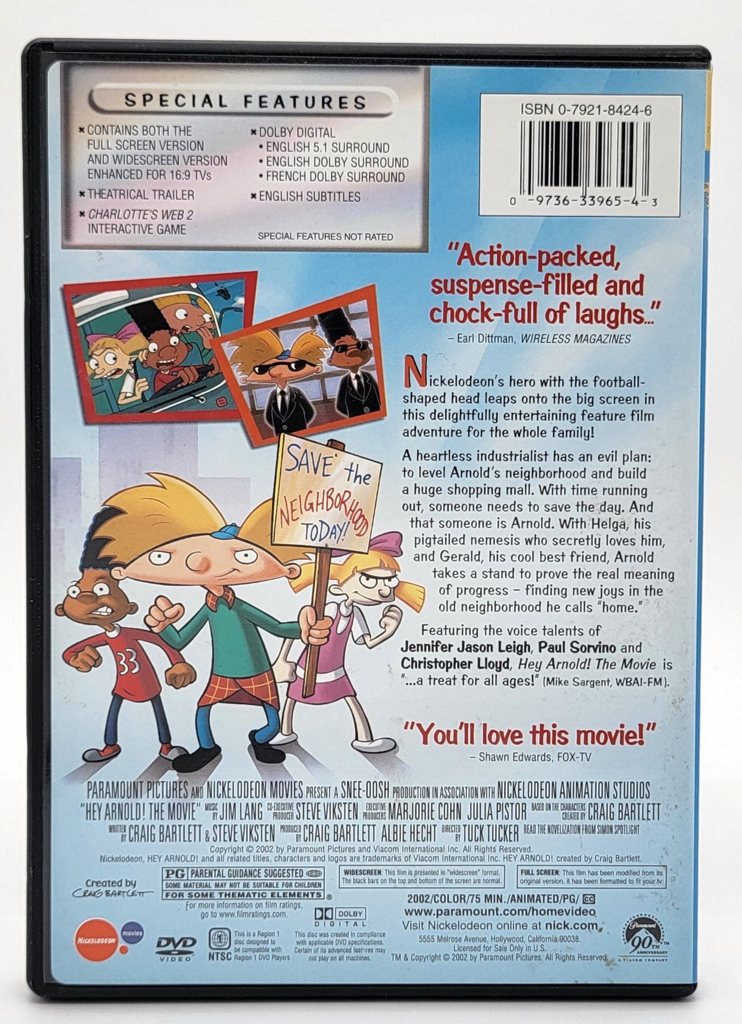 Paramount Home Entertainment - Hey Arnold The Movie | DVD | Paramount Collection - DVD - Steady Bunny Shop