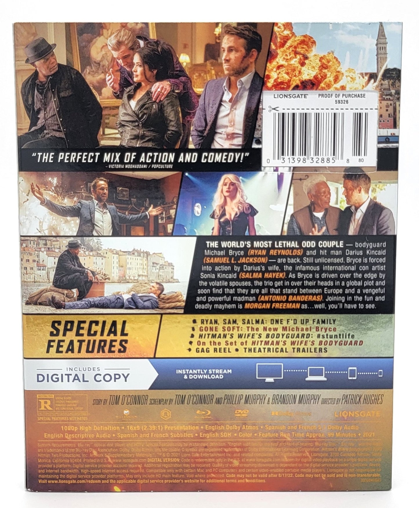 Lions Gate Films Inc. - Hitman's Wife's Bodyguard | Blu ray & DVD| No Digital Copy - DVD & Blu-ray - Steady Bunny Shop