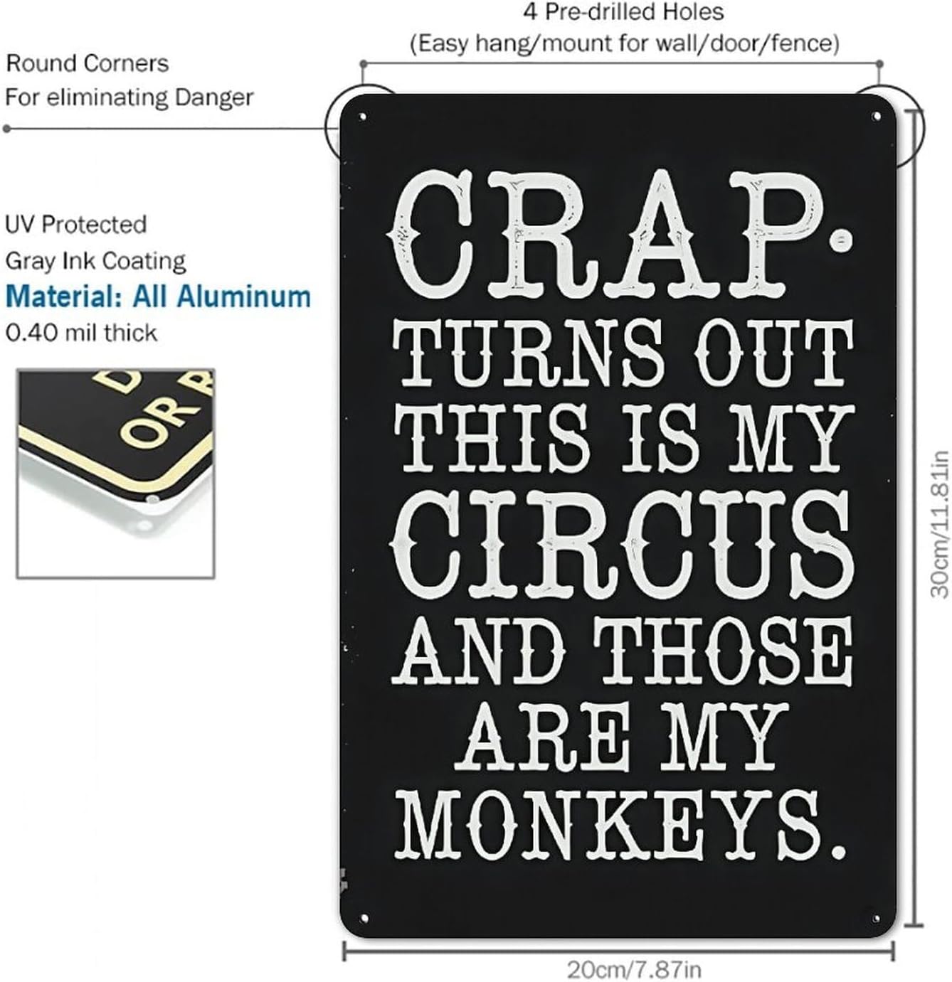 Steady Bunny Shop - Humorous 11.74" x 7.8" Metal Sign - Metal Sign - Steady Bunny Shop