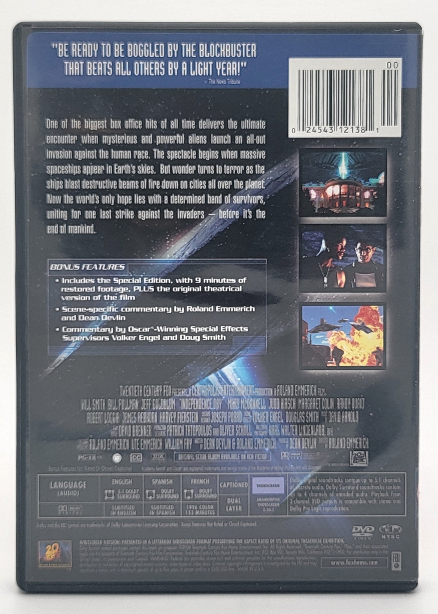 20th Century Fox Home Entertainment - Independence Day | DVD | Limited Edition - DVD - Steady Bunny Shop