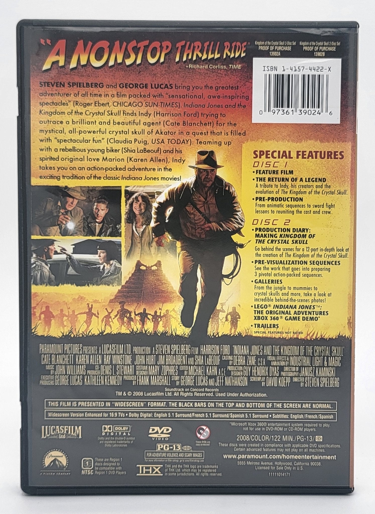 Paramount Home Entertainment - Indiana Jones - and the Kingdom of the Crystal Skull | DVD | 2 Disc Special Edition - DVD - Steady Bunny Shop