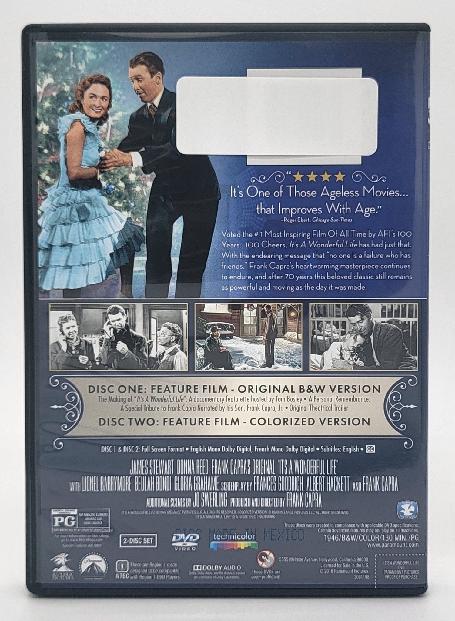 Paramount Home Entertainment - It's A Wonderful Life | DVD | Platinum Anniversary Edition - 2 Disc set - DVD - Steady Bunny Shop
